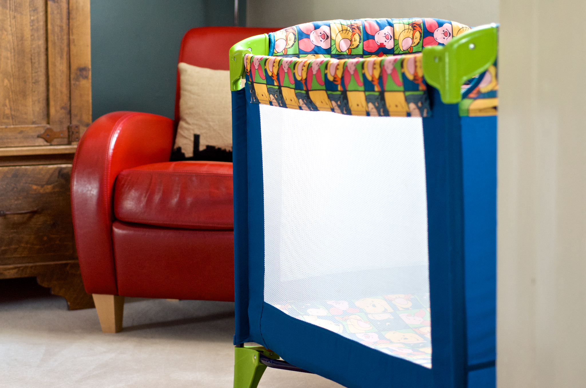 Travel cot provided for families with babies at Yew Tree Cottage Westow